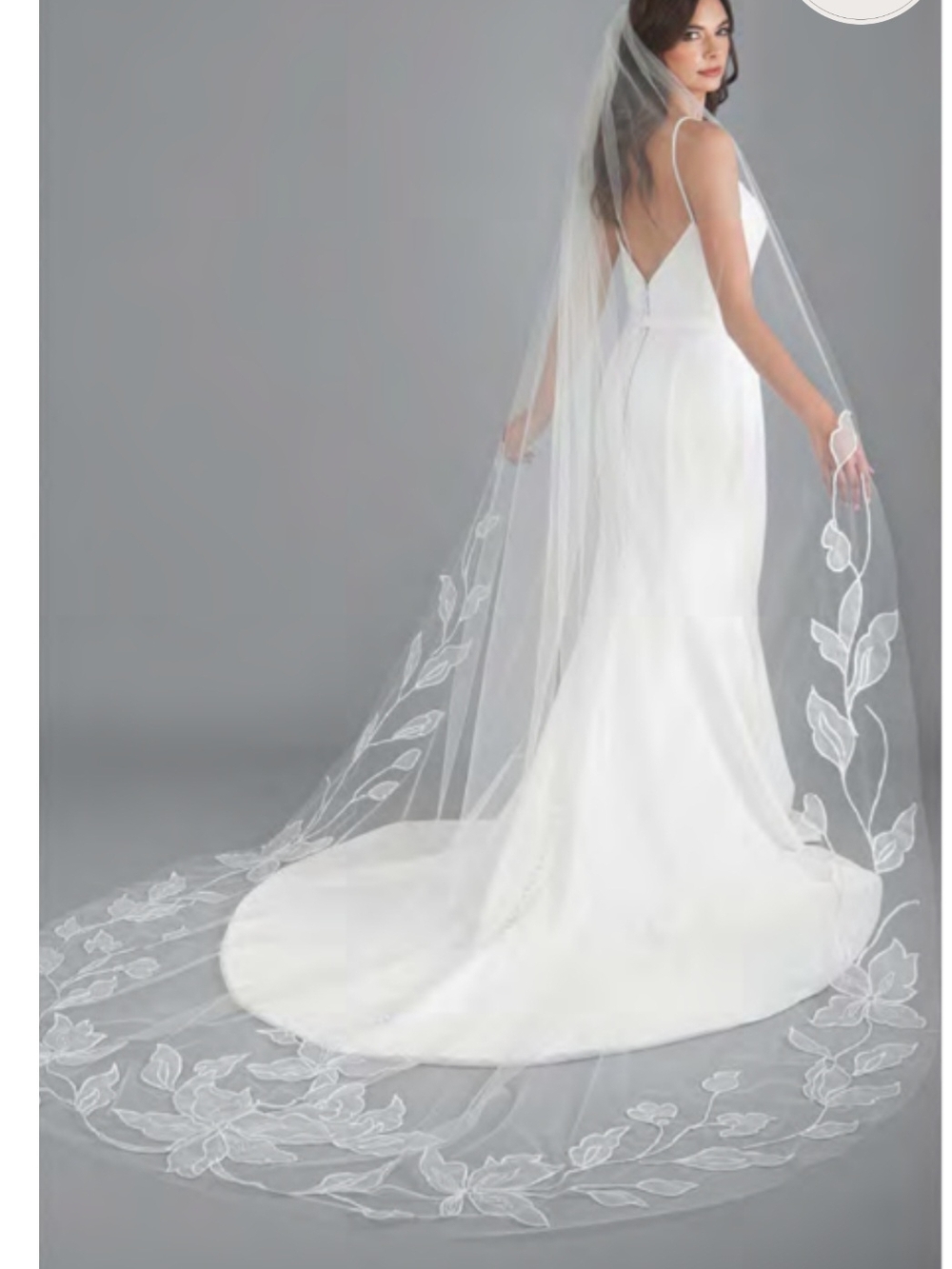 Bel Aire Floral Organza Veil